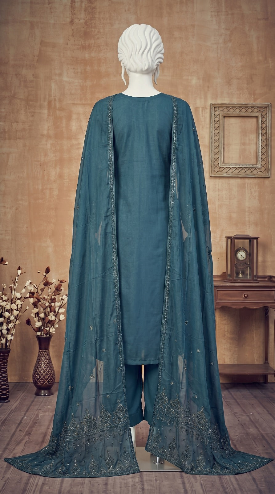 Premium Lawn Cotton 3 Pc Unstitched -  Saleem & Sons