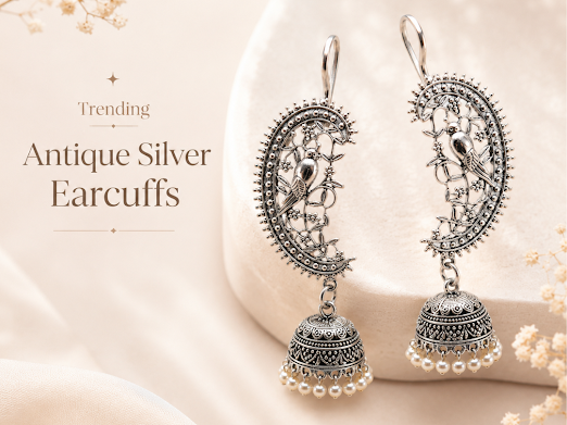 Moonlit Sparrow Jhumki - Zaroon