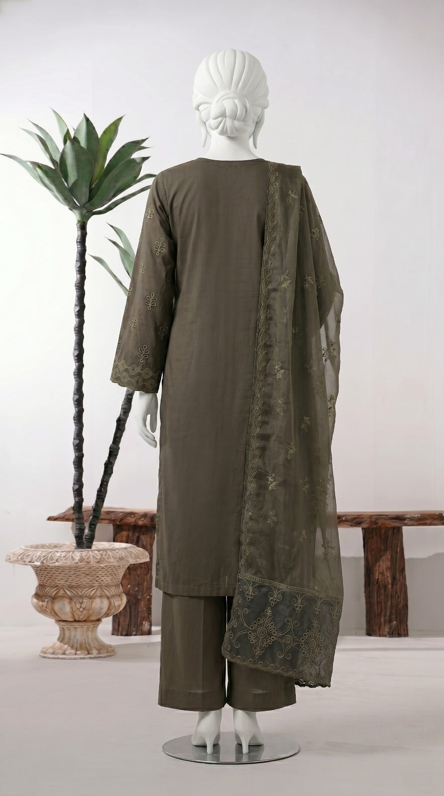 Premium Lawn Cotton 3 Pc Unstitched -  Saleem & Sons