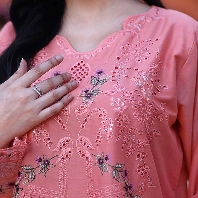 Embroidered Cotton Suit – Saba