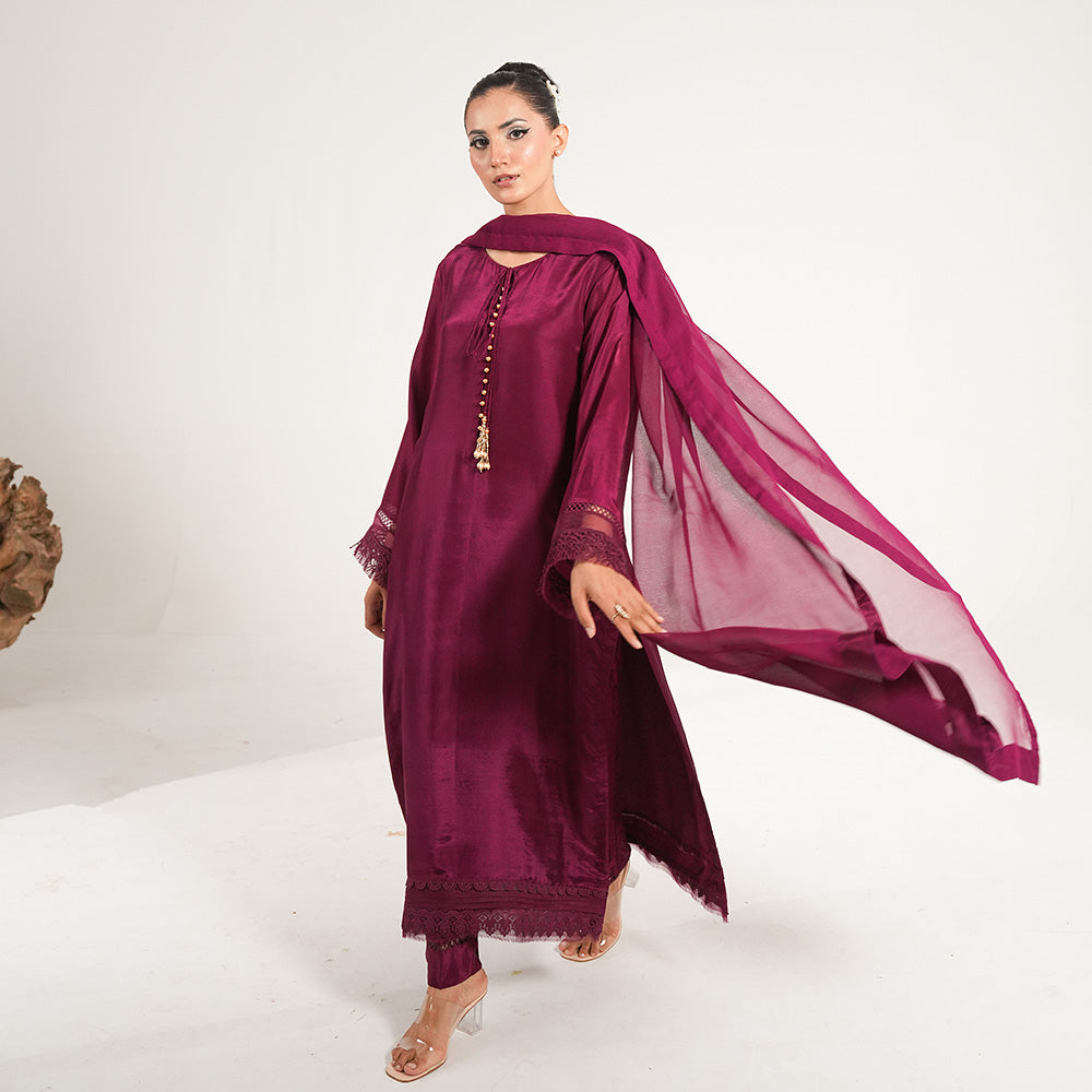 Amethyst 3 Piece Stitched - Javeria Zoa