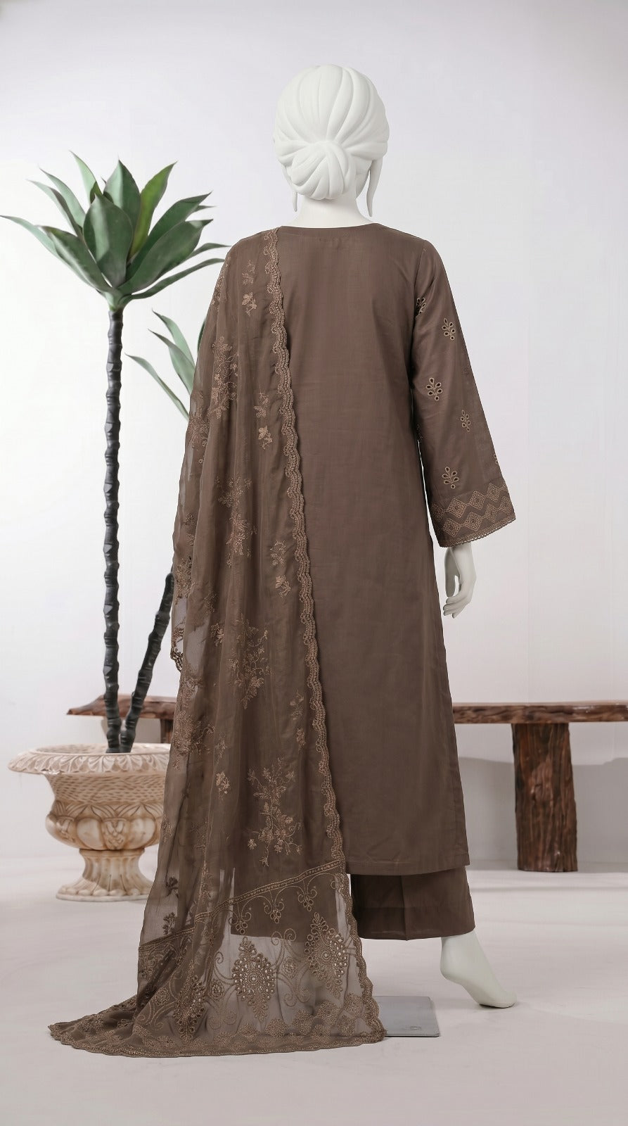 Premium Lawn Cotton 3 Pc Unstitched -  Saleem & Sons