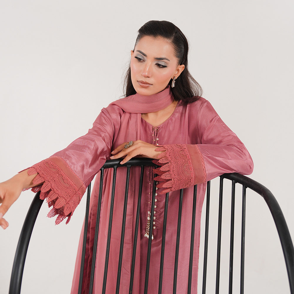 Coral 3 Piece Stitched - Javeria Zoa