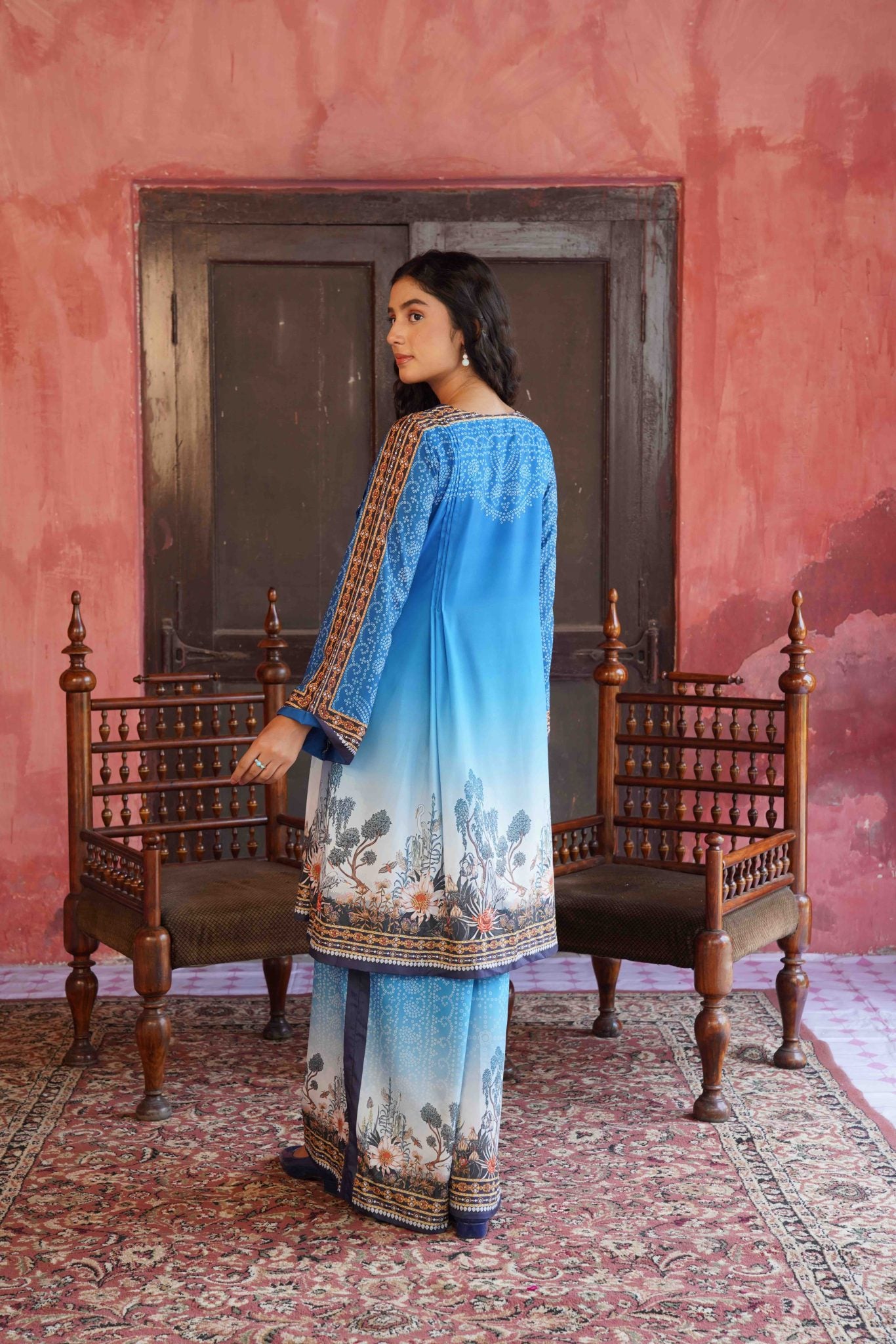 Hoorain Bano - 2Pcs - Printed - Stitched - Sairafit