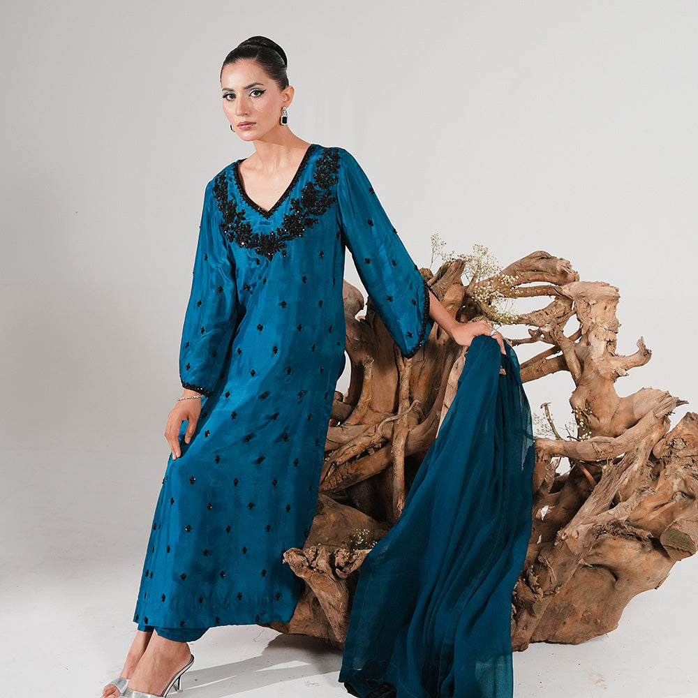 Sapphire 3 Piece Stitched - Javeria Zoa