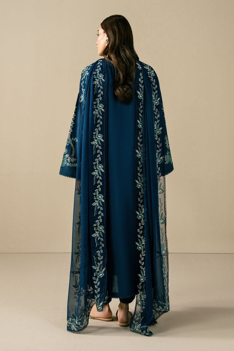 Midnight Royale Embroidered 3 Piece Suit - Tawakal Closet