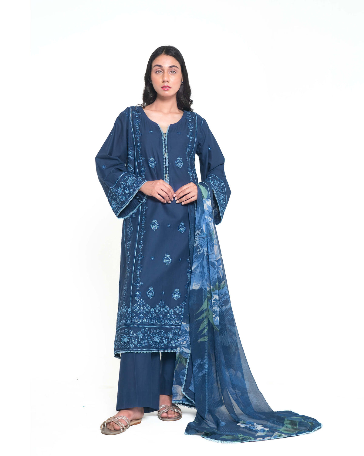 Amia 3 Pcs Lawn - Zyna