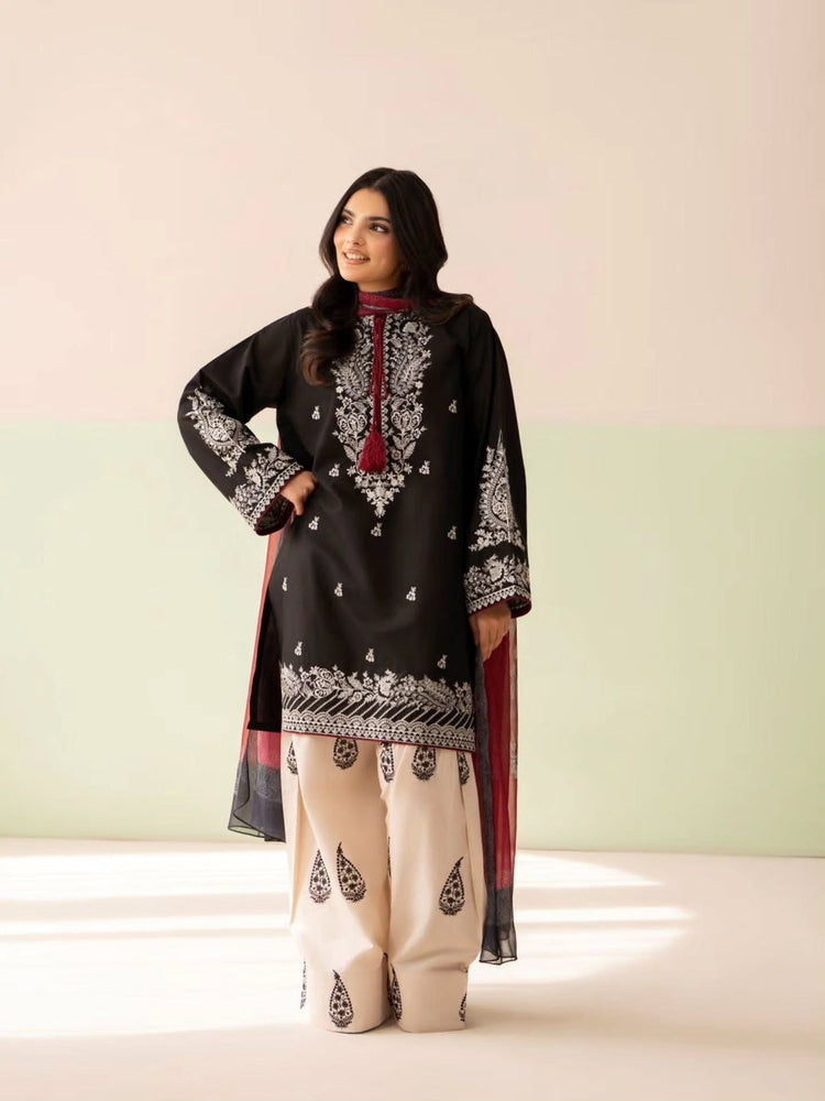 Meher Embroidered 3PC Suit - Tawakal Closet