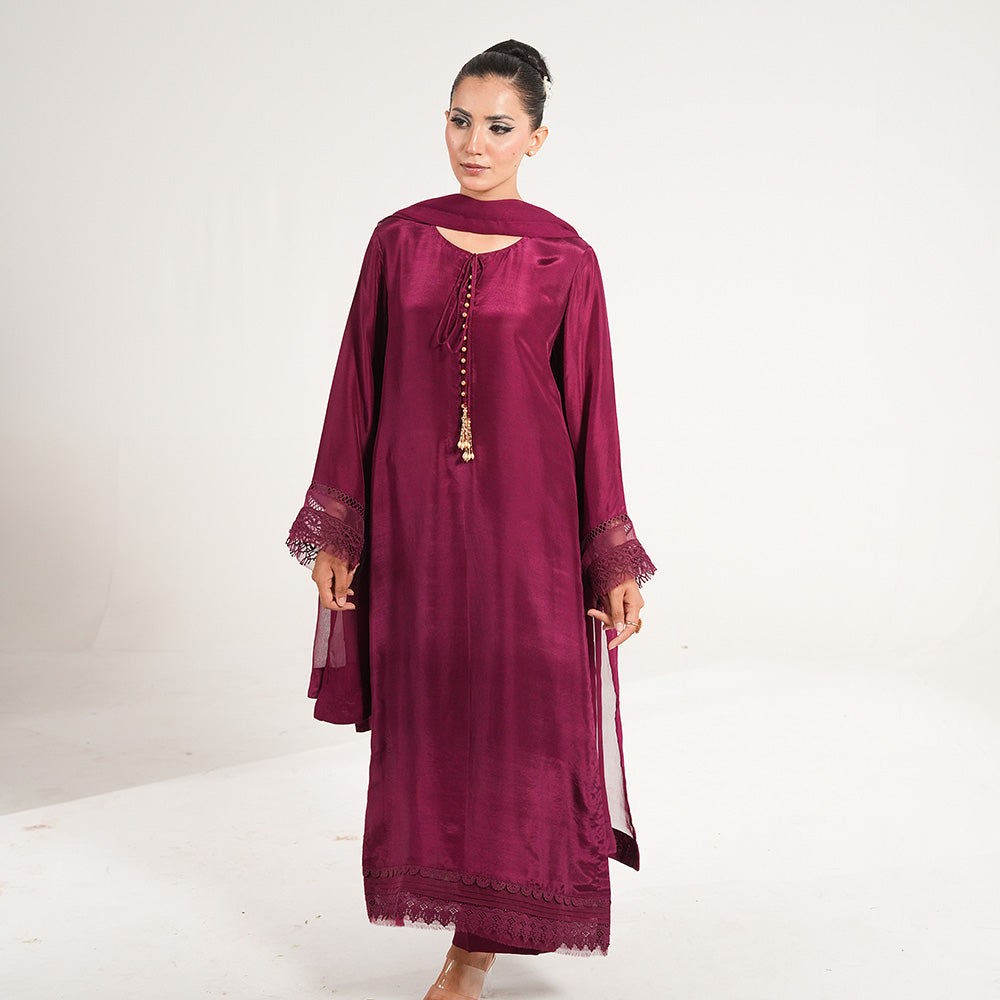 Amethyst 3 Piece Stitched - Javeria Zoa