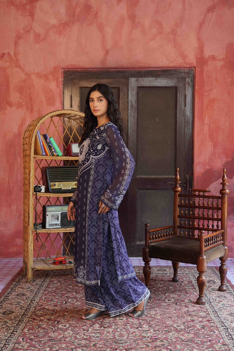 Noor Bano - 2Pcs - Printed - Stitched - Sairafit
