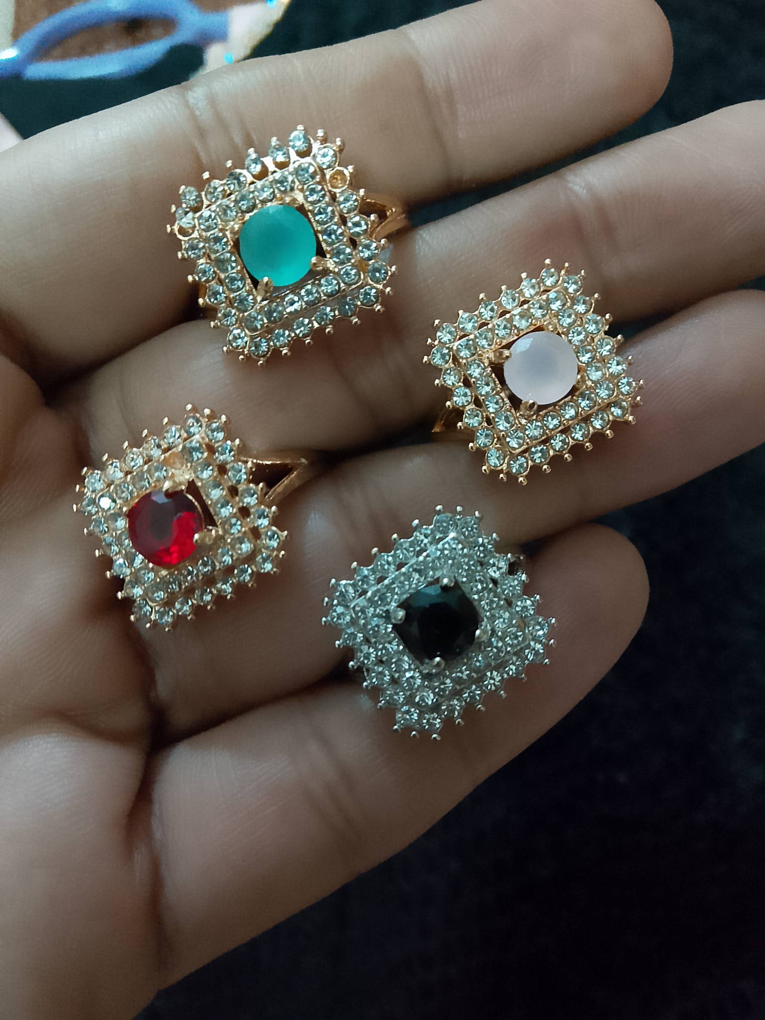 Gemstone Color Rings Collection Popular & Rare Shades - Hina Jewellery