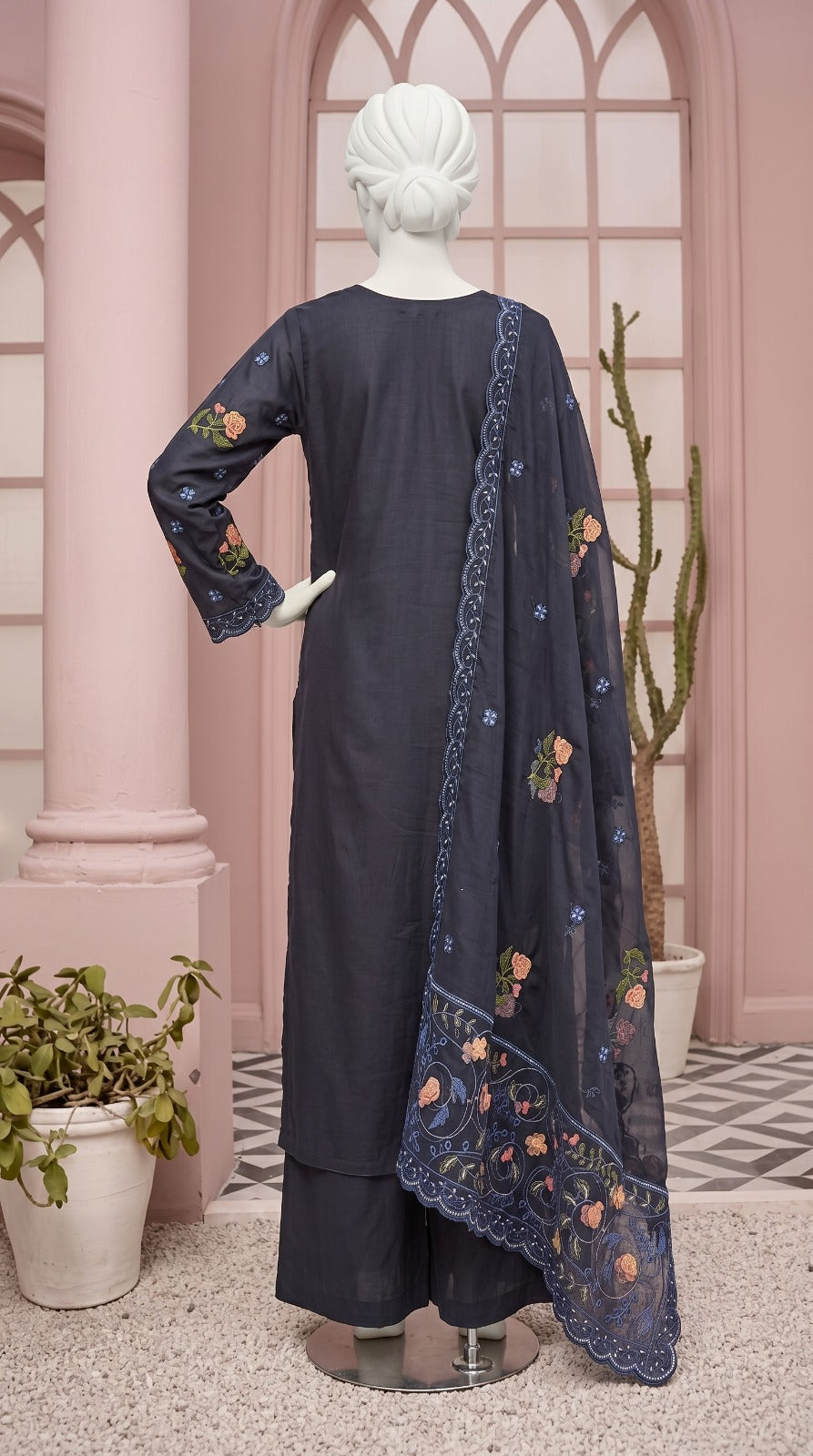 Premium Lawn Cotton 3 Pc Unstitched -  Saleem & Sons