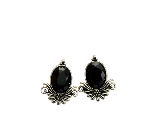 Ebony Elegance Stud Earring - Zaroon