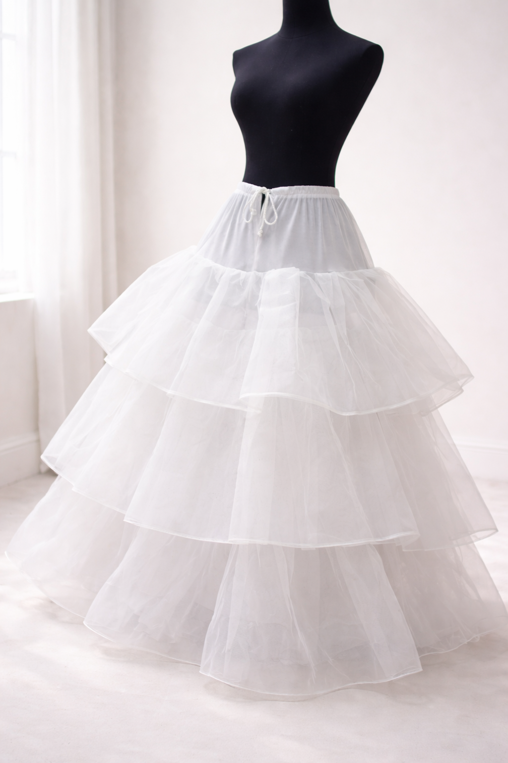 3 Frils Cancan Skirt For Normal Dresses - Afshan