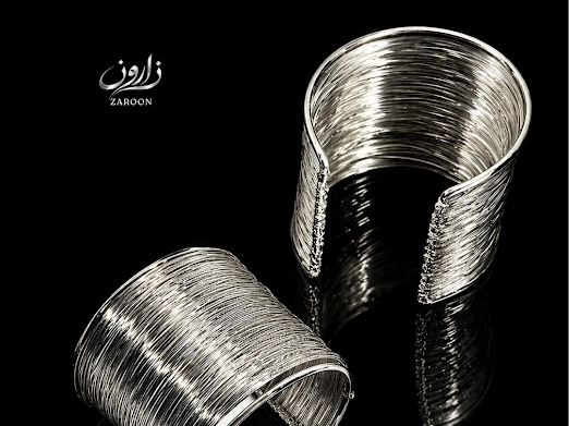 Silver Harmony Cuff Bracelet - Zaroon