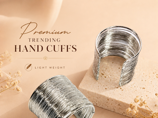 Silver Harmony Cuff Bracelet - Zaroon