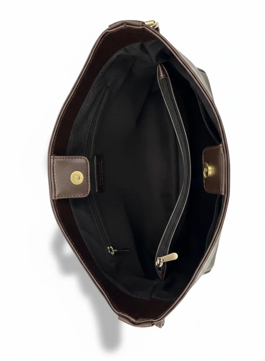 Elara Brown Tote Bag - Marquise Vault