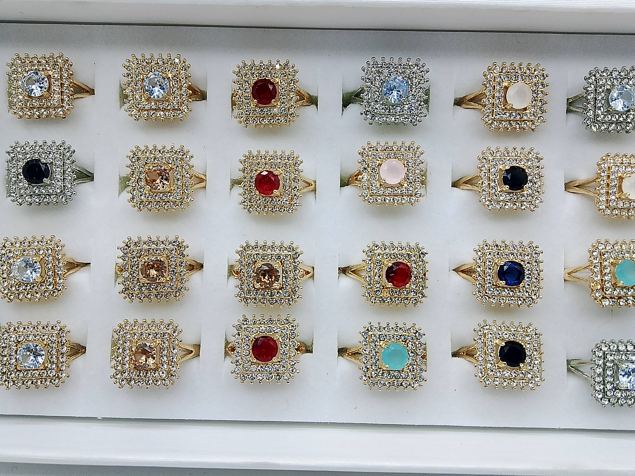 Gemstone Color Rings Collection Popular & Rare Shades - Hina Jewellery