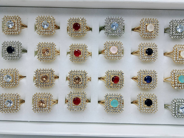 Gemstone Color Rings Collection Popular & Rare Shades - Hina Jewellery