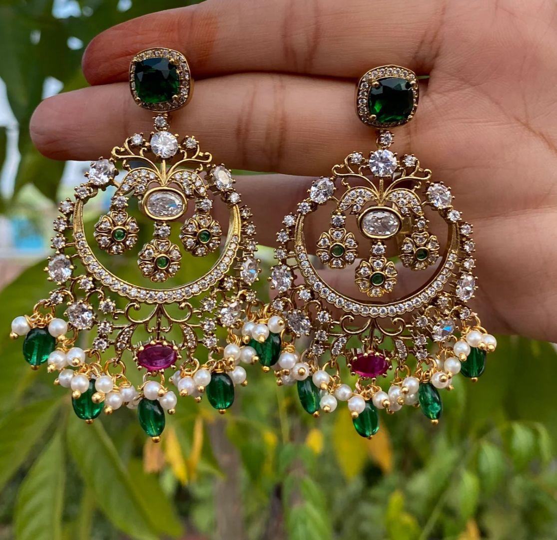 Rukhsar-E-Shabnam Statement Earrings - Aloro Jewels