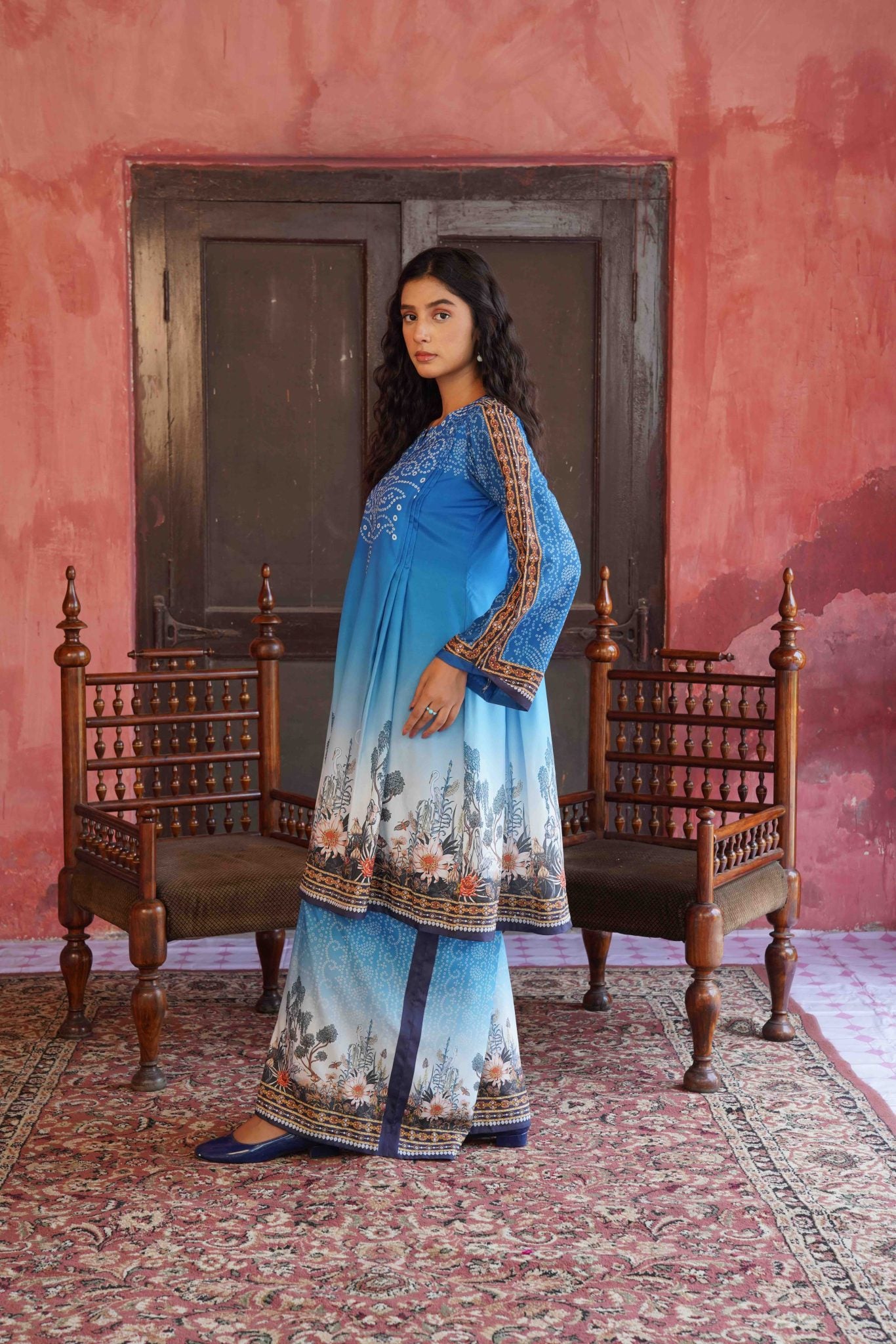 Hoorain Bano - 2Pcs - Printed - Stitched - Sairafit