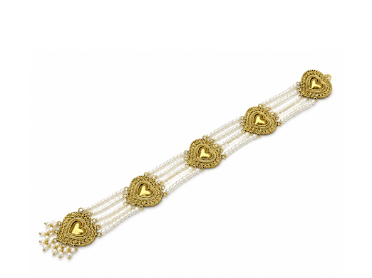 Pearl Heart Hair Accessory - Zaroon