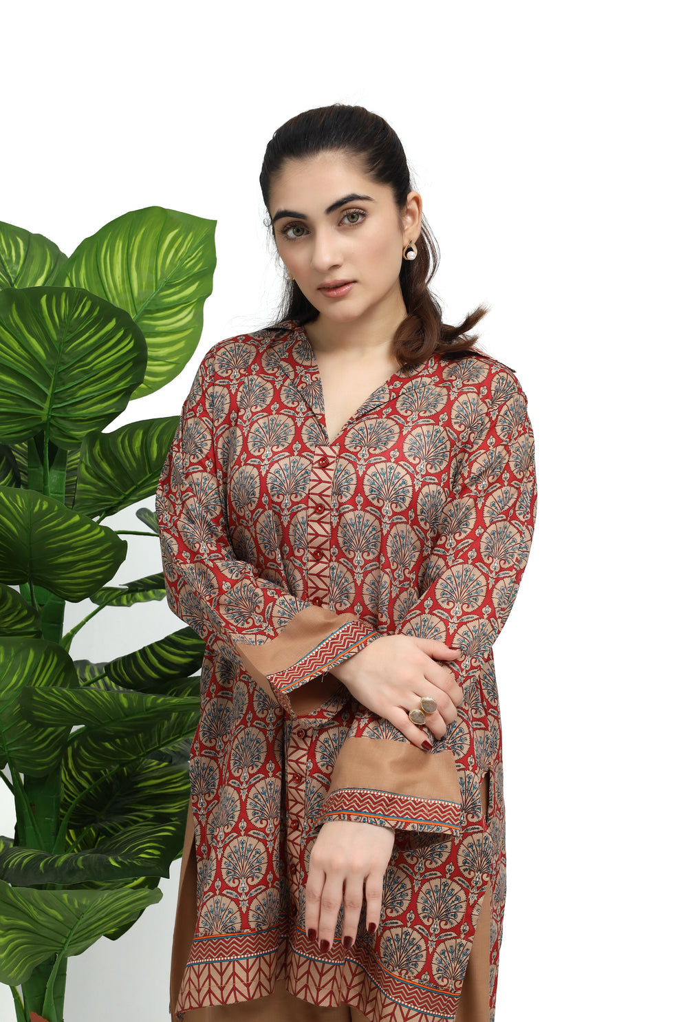 Blooming Co-ord Charm - Cotton Lawn - 2 Pcs - Jaanib