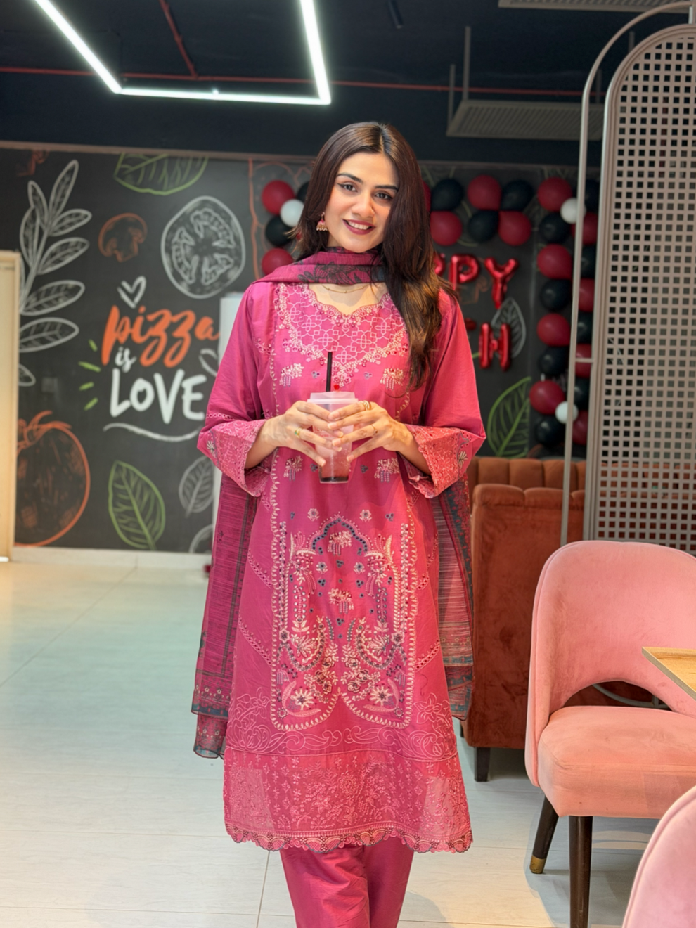 Embroidered Cotton Suit – Zara