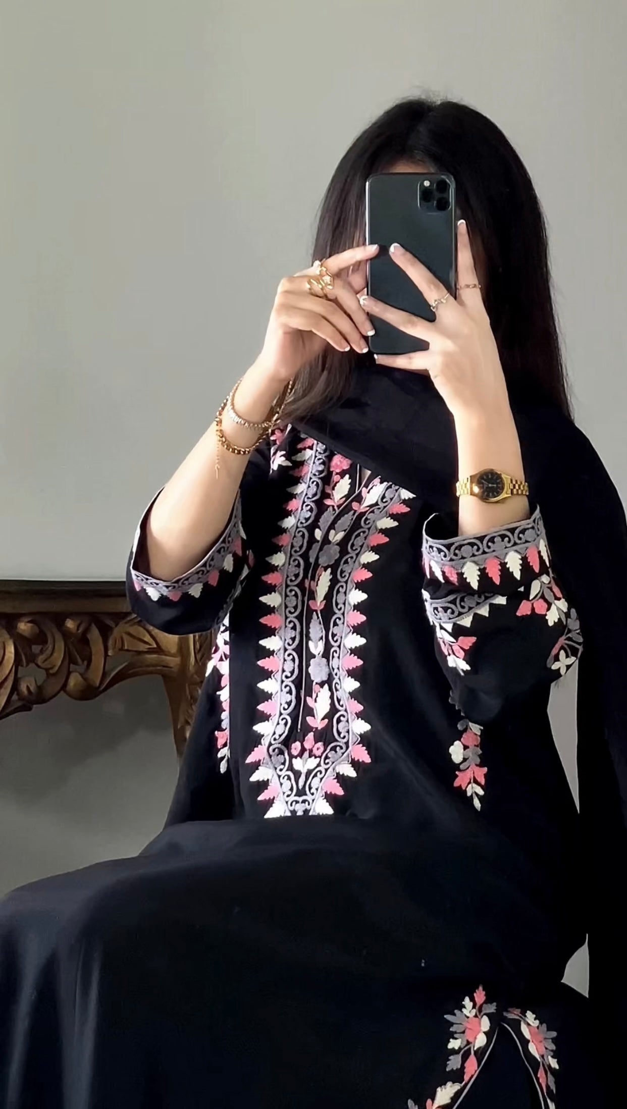 Arhama Kaftan - Silk - 3 Pcs - Fashion Corner