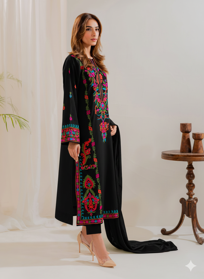 MULTI BEIGE BLACK 3 Pcs - Urban Haya