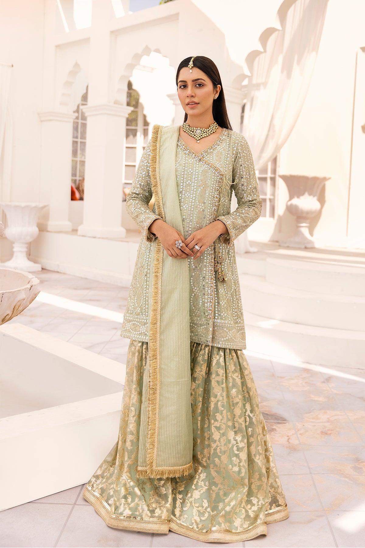 Rekha 3 Piece Stitched - Javeria Zoa