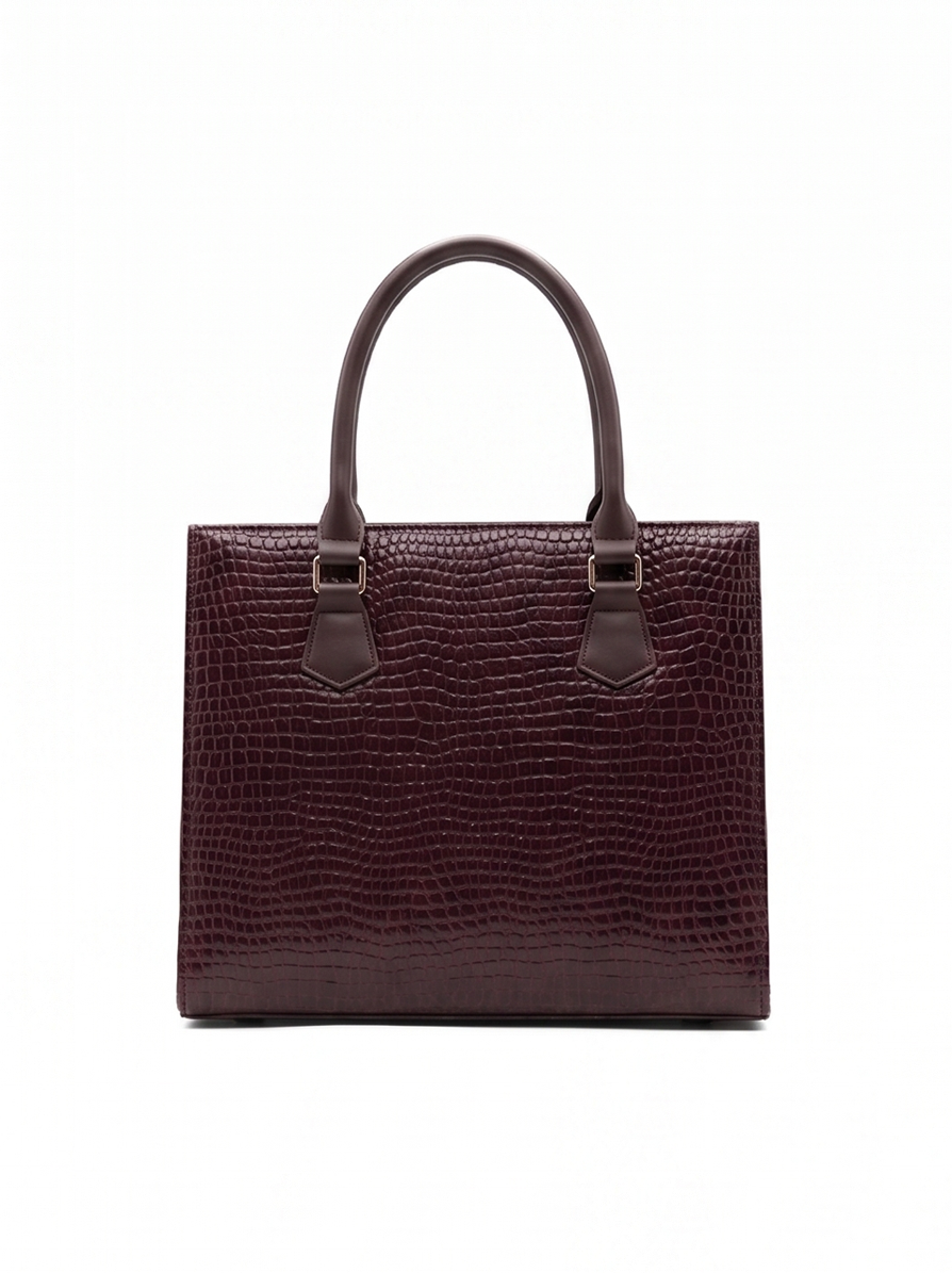 Burgundy Tote Bag - Bag X
