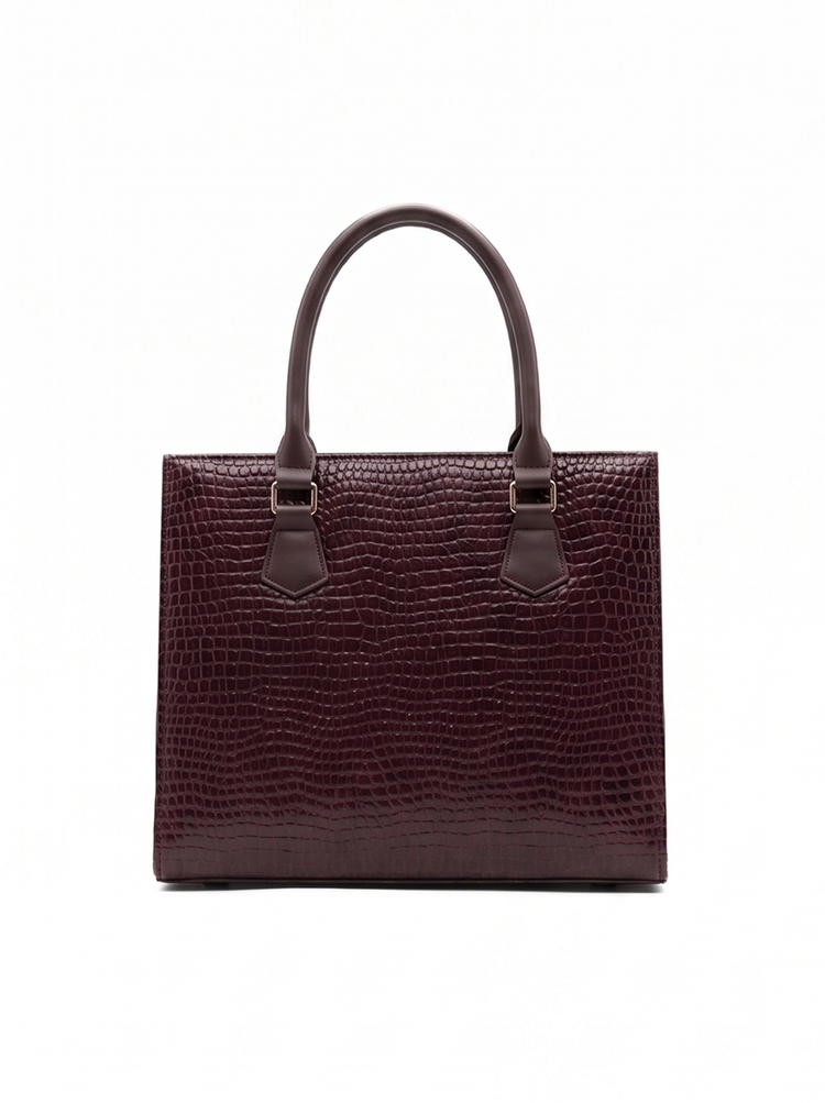 Burgundy Tote Bag - Bag X