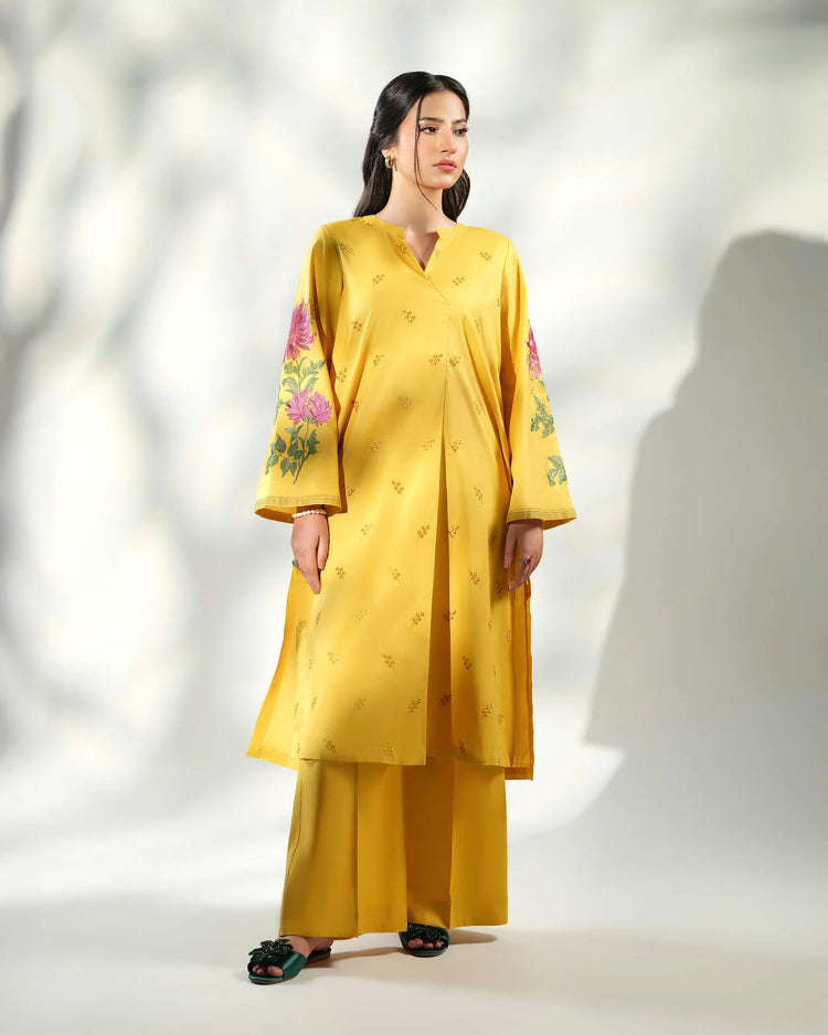 Arzo – Premium Cotton Kurta Set in Mustard by Sinoor