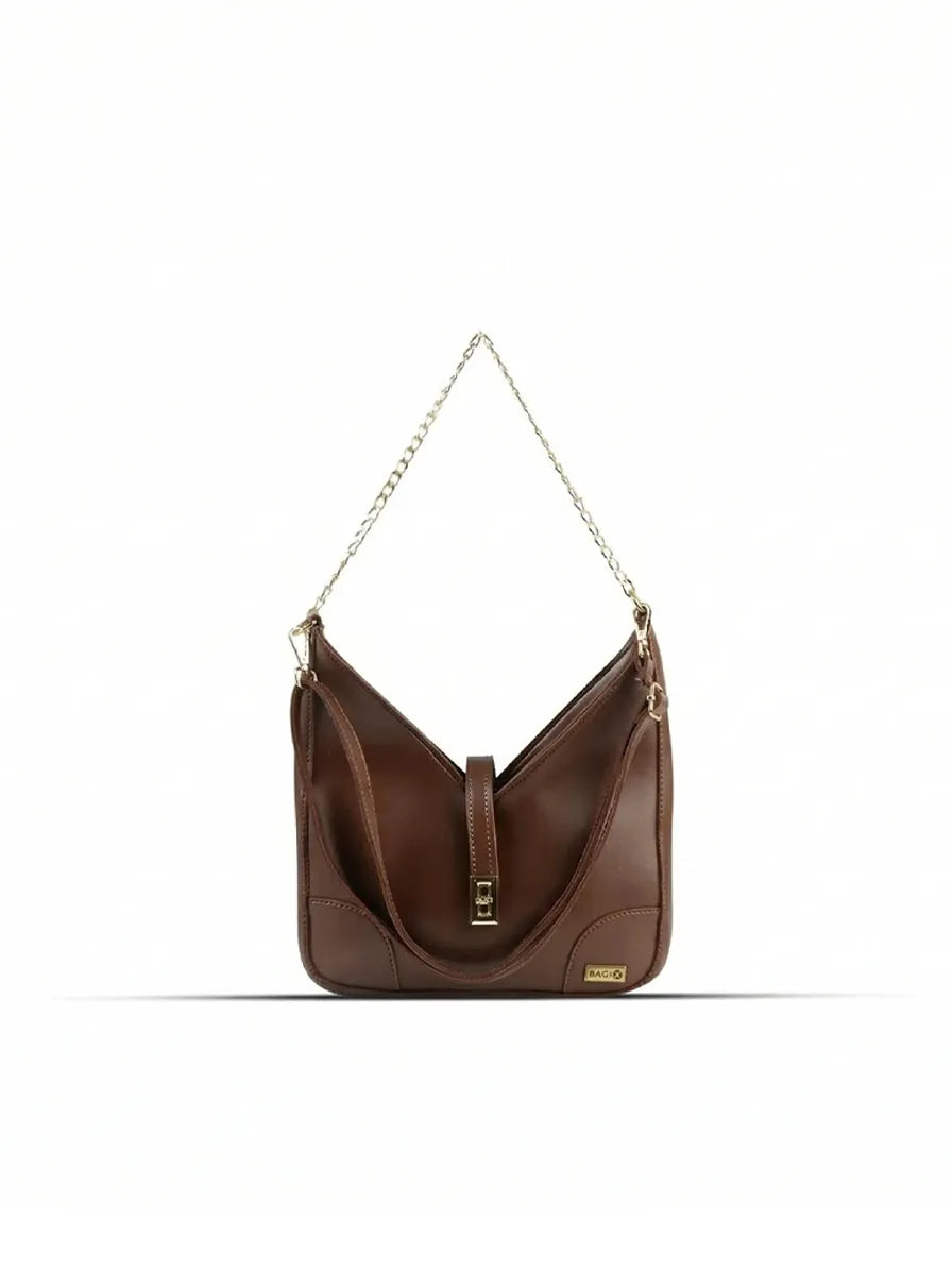 Sonnet Choco Brown Handbag - Bag X
